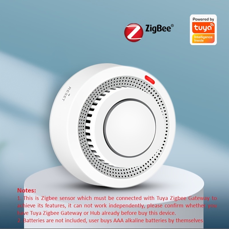 Tuya Smart WiFi Carbon Monoxide & Smoke Detector CO Gas Sensor Alarm  Wireless