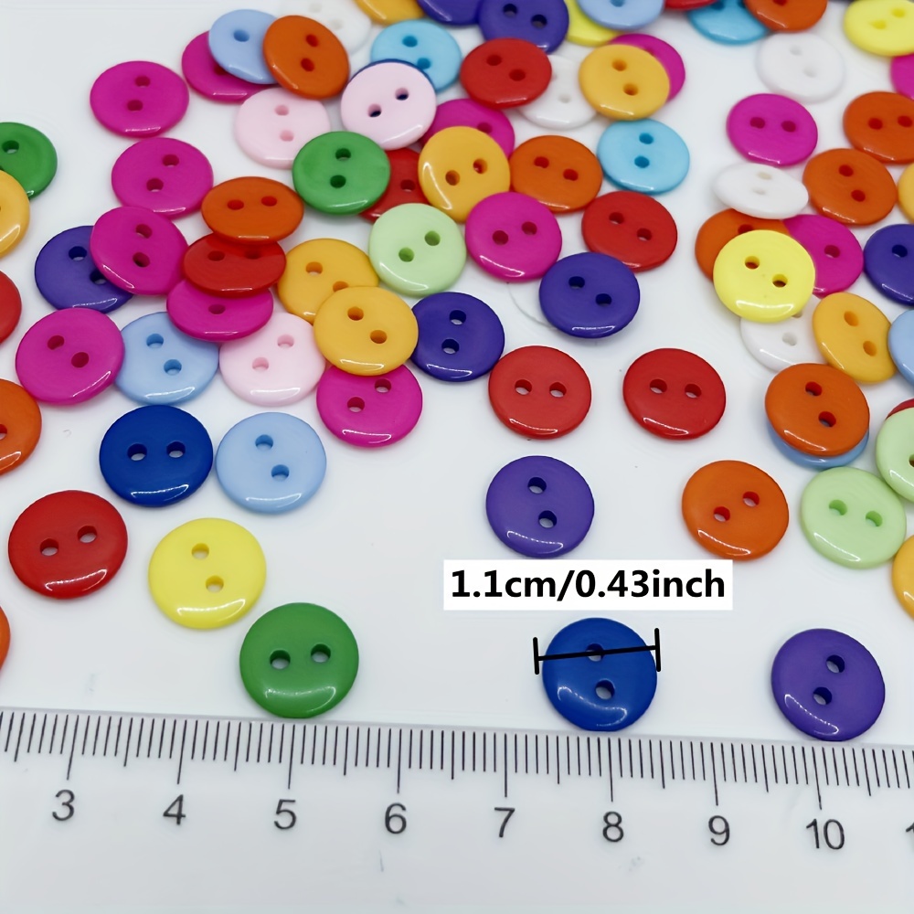 Random Mixed Color Large Plastic Round 4 Holes Round Buttons - Temu