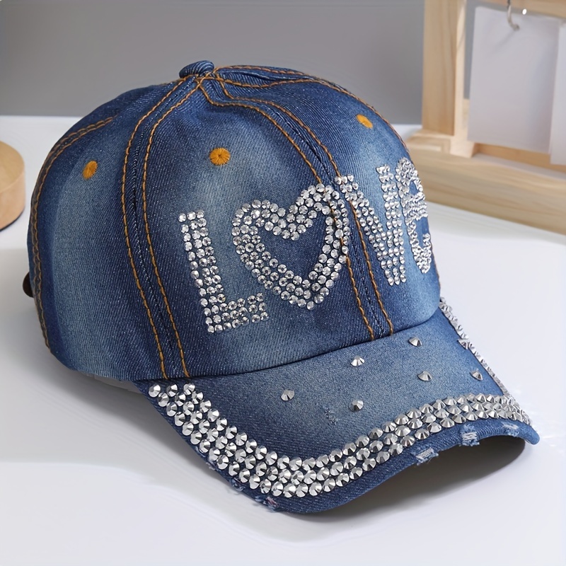 Gorra De Béisbol Con Flores De Diamantes De Imitación, Color Beige, Simple  Y Elegante, Para Mujer, De Algodón, Para Deportes, A La Moda, Para Papá -  Joyería Y Accesorios - Temu