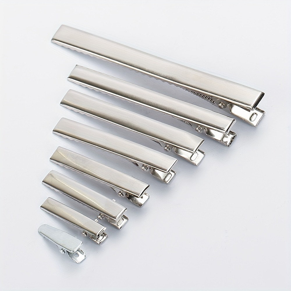 50pcs Single Prong Alligator Hair Clips for DIY Accessories