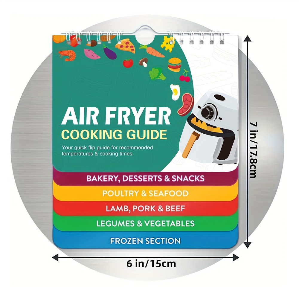 Air Fryer Cheat Instant Pot Sheet Magnets Cooking Guide Booklet Keto Cheat  Sheet Magnets Booklet Air