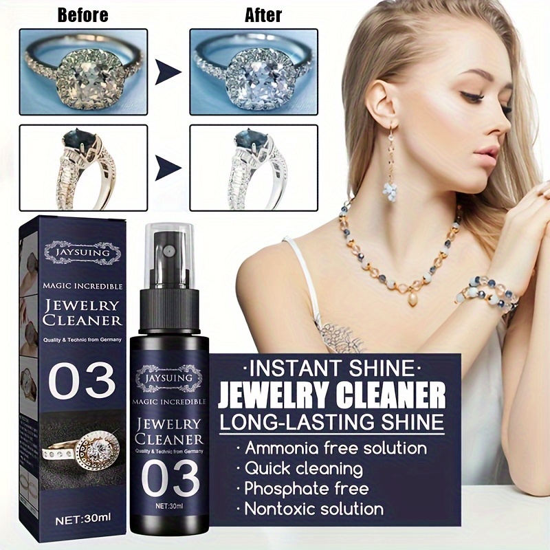 40ml Quickly Shine Jewelry Cleaner Anti-rust Derusting Brightening Cleaner  Jewelry Polishing Spray For Diamond Silver Stainless - All-purpose Cleaner  - AliExpress