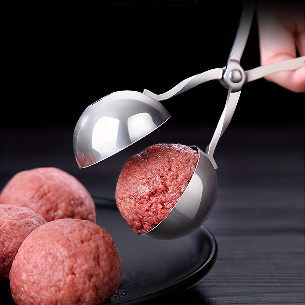 Meat Ball Maker Scoop Stainless Steel Cake Pop Rice Ball Mold Kitchen Tool  Tongs