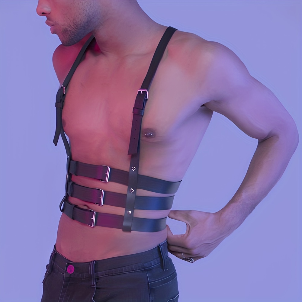 Men's Sexy Body Harness Belt Pu Leather Punk Erotic Bondage - Temu Bulgaria