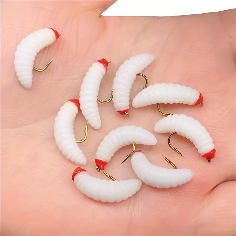 Artificial Maggot Fly Fishing Bait Simulation Wet Trout Worm - Temu Canada