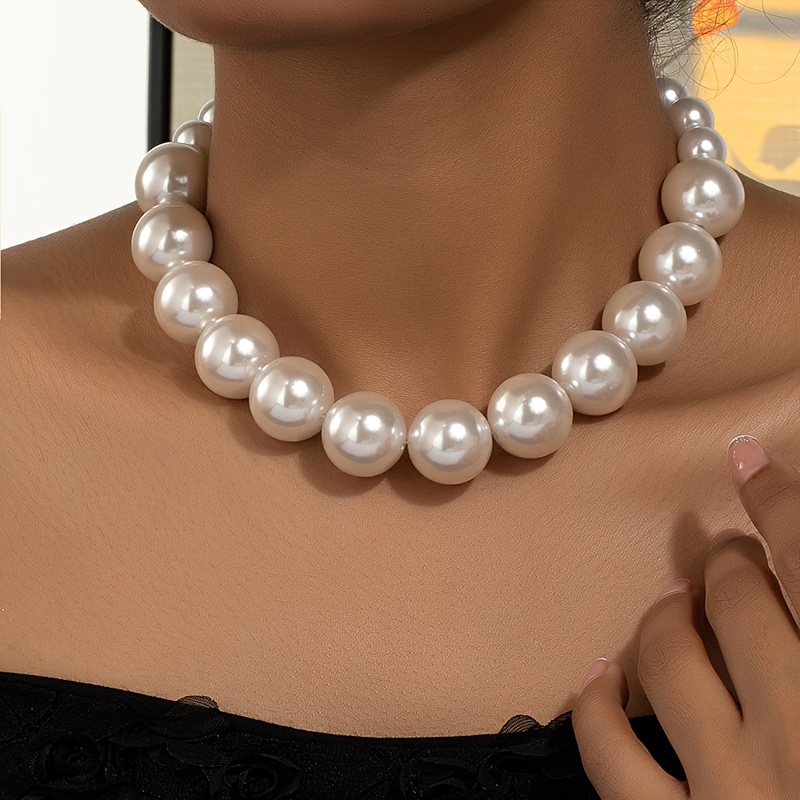 TEMU Collar de perlas de elegante, a y único para uso diario de mujer