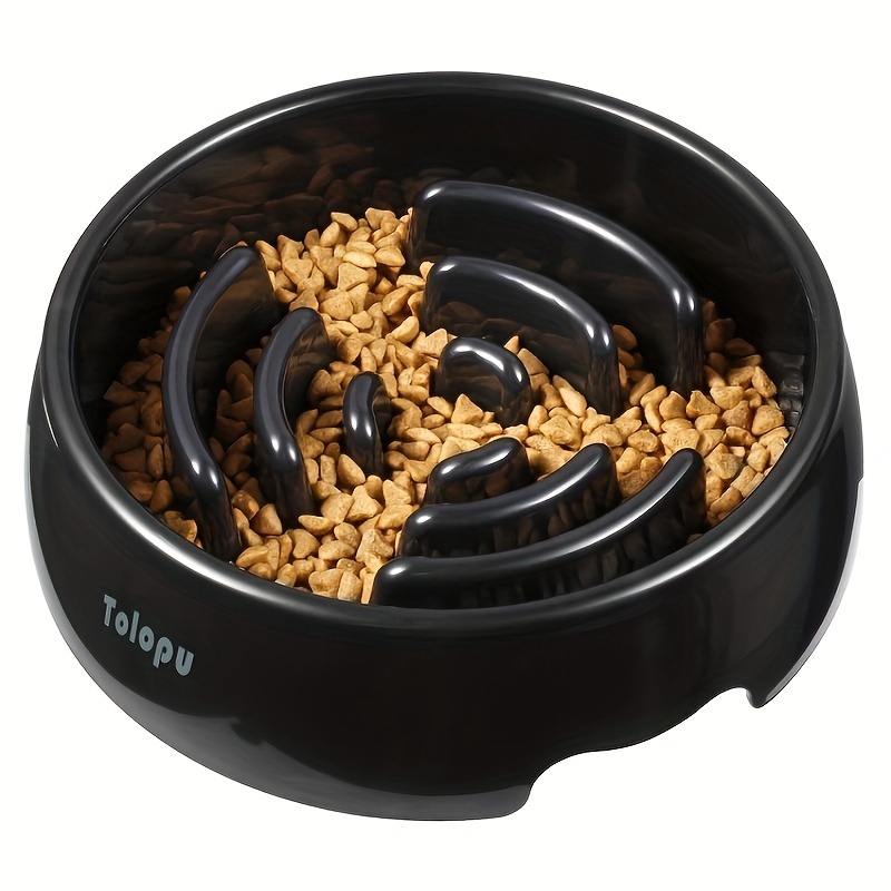 Durable Plastic Dog Slow Feeder Bowl Anti-choking Dog Puzzle Food Bowl  Water Basin For Improved Digestion - Temu