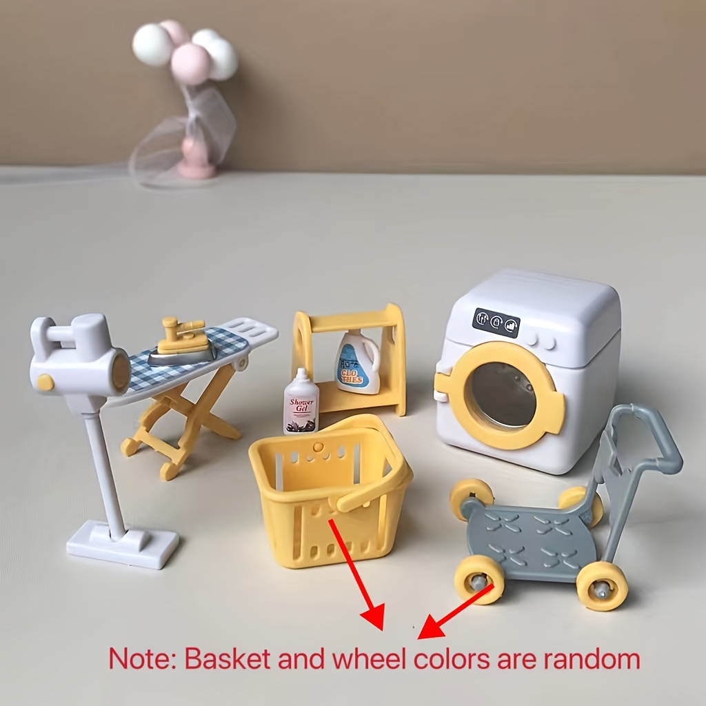 Mini Doll Home Furniture Cleaning Products Doll Home Products Random Color  - Temu