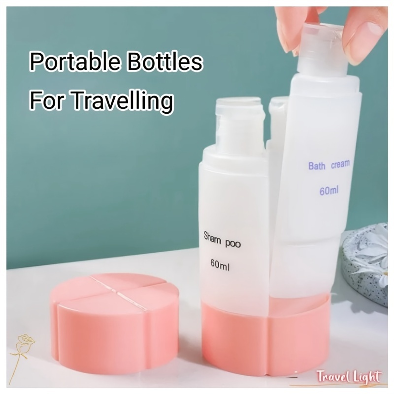 Travel Bottles Set Refillable Leak Proof Empty Containers - Temu