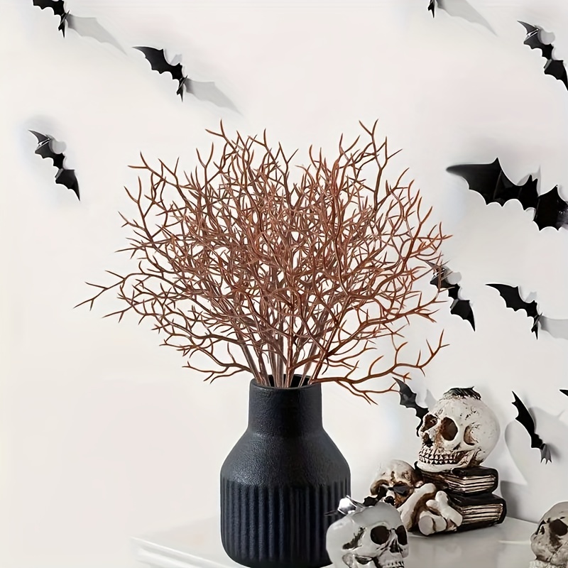 20pcs Artificial Stem Picks Ornaments, Curly Tree Picks And Sprays Twigs  Glitter Branch, 12 Inch Decorative Candy Shape Sticks For Halloween  Christmas