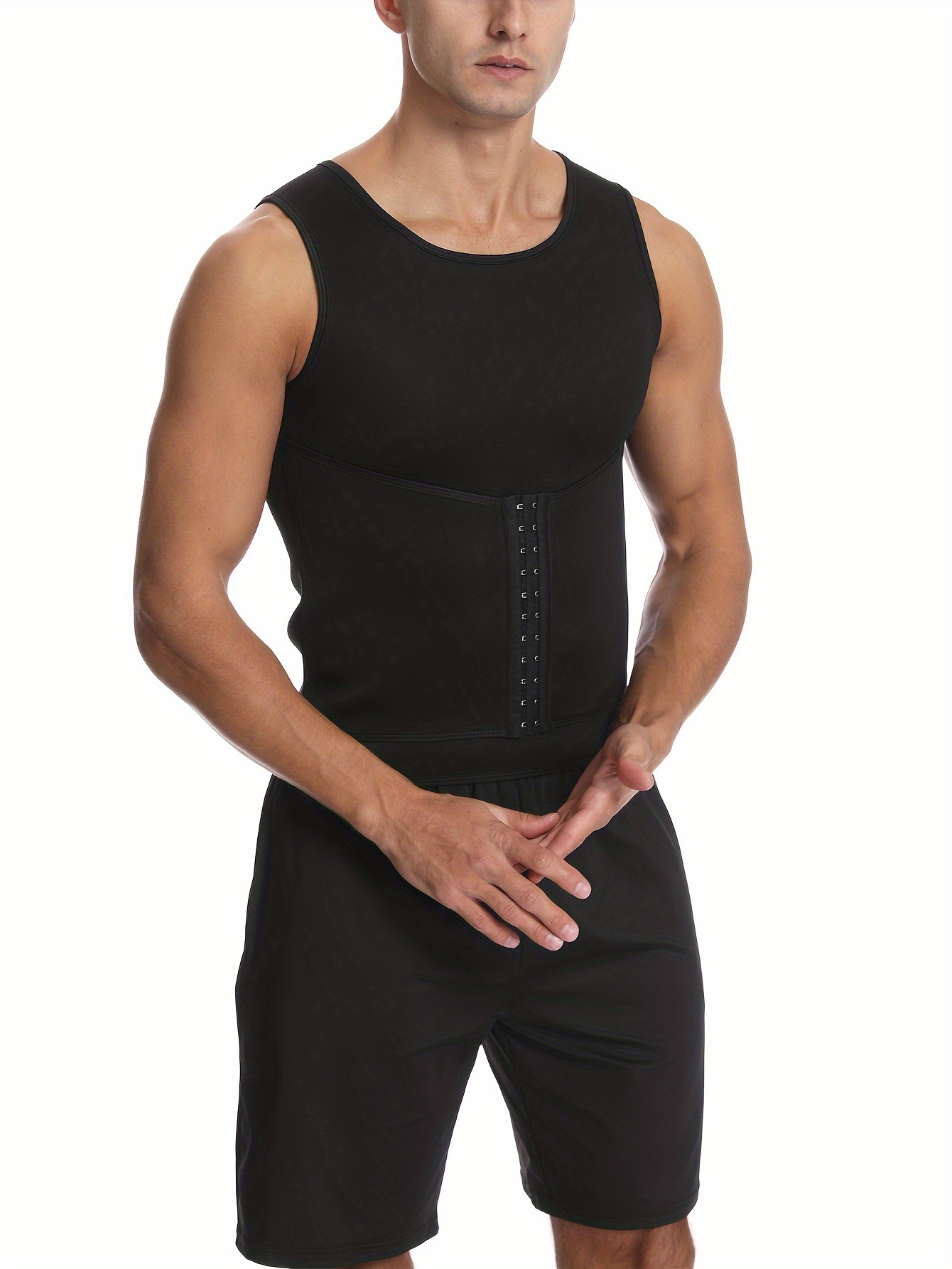Cheap Men's Sweat Vest Waist Trainer Tank Top for Workout Body
