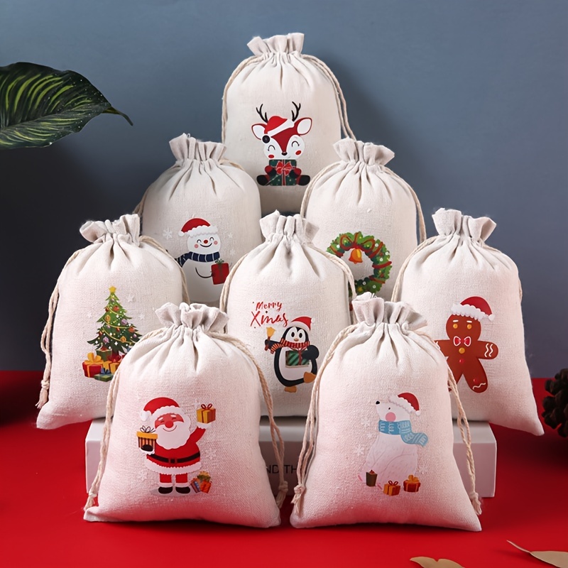 Burlap Jute Bags Drawstring Gift Bags Jewelry Bags Ornaments - Temu