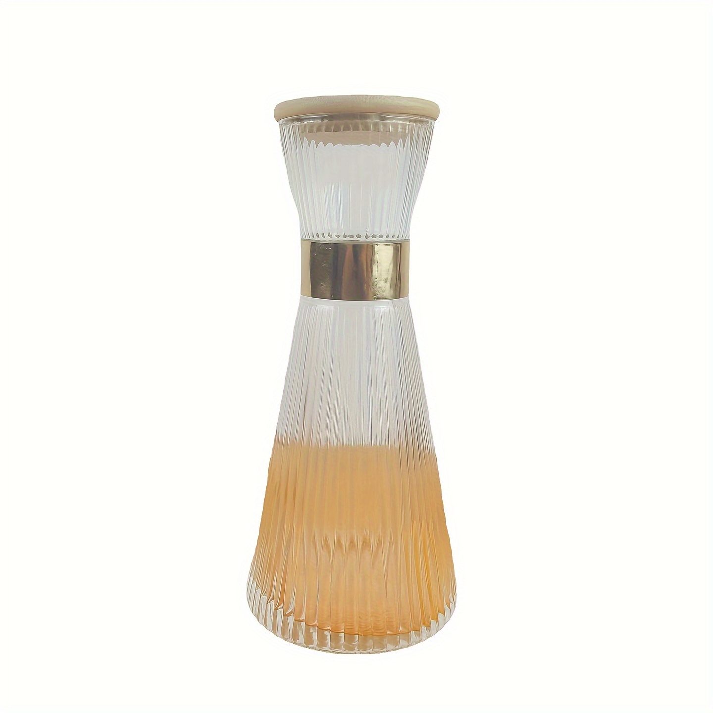 Fridge kettle ribbed glass drink drink kettle acrylic transparent juice  bottle striped water ice cold juice jug with lid restaurant bar[1800ml] 