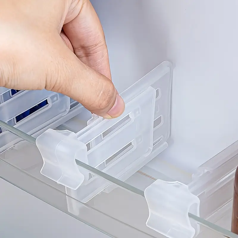1/4 Stück Kühlschrankteiler Kühlschranktürhalter Ausziehbarer  Kühlschrankteiler Lebensmittelorganisator Kühlschrankzubehör Für