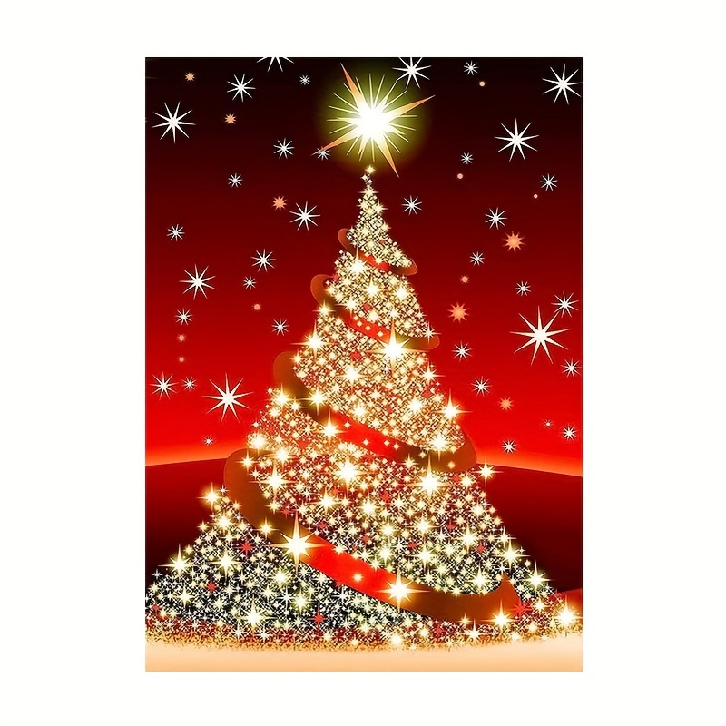 Diamond Painting Christmas Tree Desktop Ornaments Kits For Adults And  Beginners, Special Shaped Crystal Rhinestone Diy