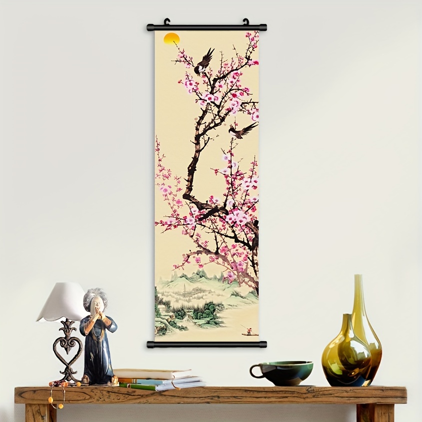  3 piezas de decoración de pared en lienzo para sala de estar,  dormitorio, cuadros decorativos modernos de bambú, 7.9 x 11.8 in, 3 marcos  interiores : Hogar y Cocina