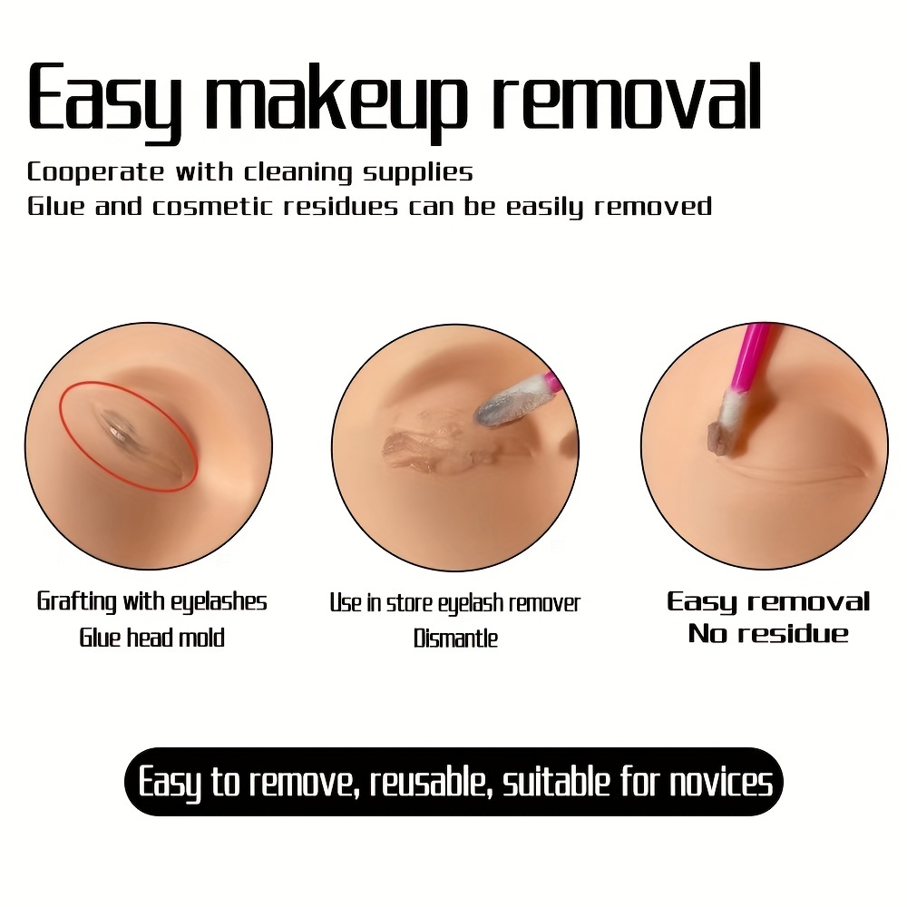Cosmetology Mannequin Head for Makeup & Eyebrow Training