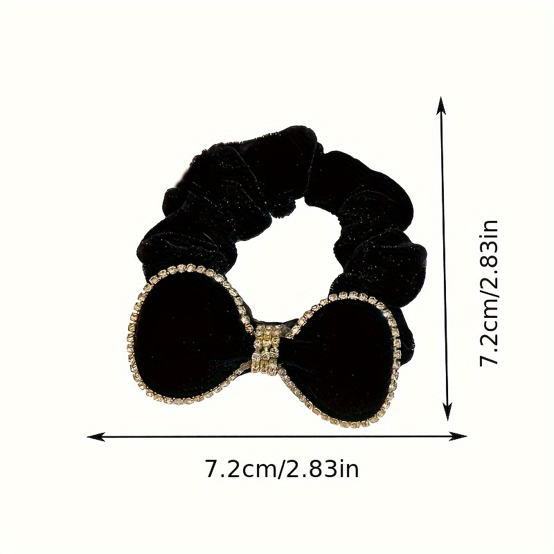 Conjunto De 3 Piezas (1 Diadema De Lazo De Terciopelo Y 2 Lazos De Pelo De  Terciopelo) Accesorios Uniformes Para El Cabello De Banda De Pelo De Niñas  Pequeñas En Edad Escolar