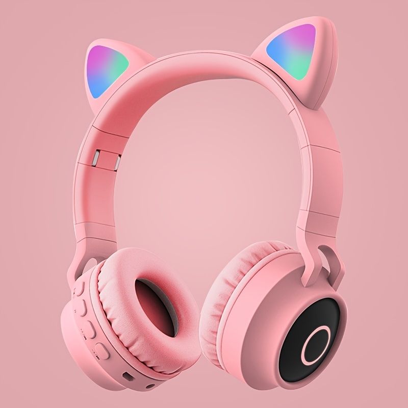 TDX Cat Ear Headphones Wireless 5 0 With Cute LED Cat Ears 0