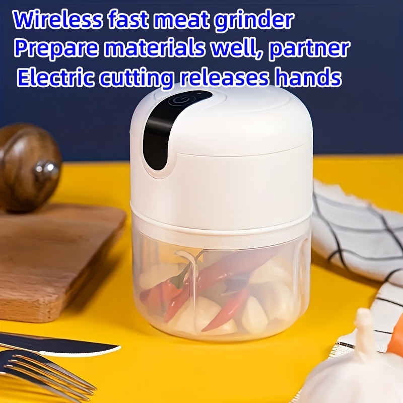 Electric Garlic Chopper Mini Electric Vegetable Cutter - Temu United Arab  Emirates