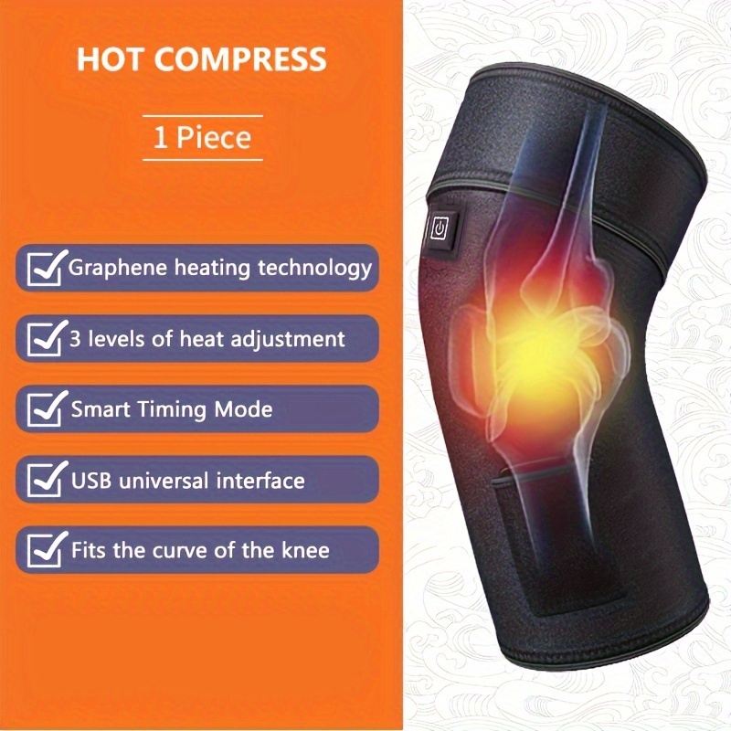 Electric Heating Knee Protection Vibration Massage Male - Temu