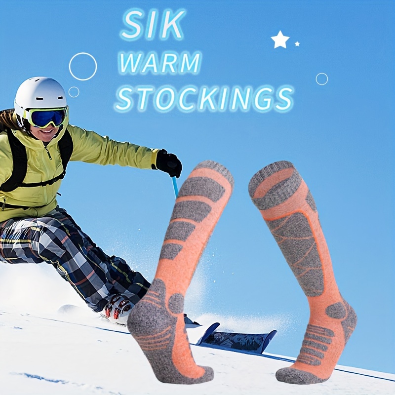 1 Paire De Chaussettes De Ski D'hiver Chaussettes De Sport - Temu
