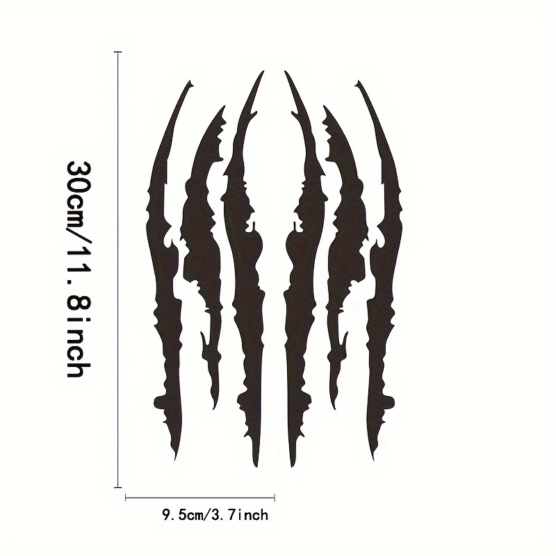 Motorcycle Stickers Reflective Monster Claw Scratch Marking - Temu