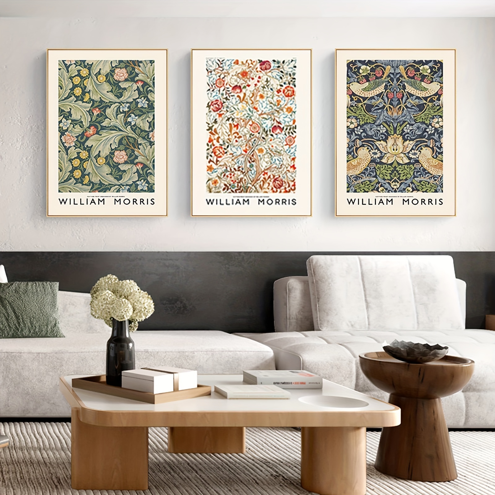  Lienzo retro de flores de mariposa para pared, cuadros de  estilo chino, póster vintage para sala de estar, decoración de pasillo,  11.8 x 23.6 in, sin marco : Hogar y Cocina