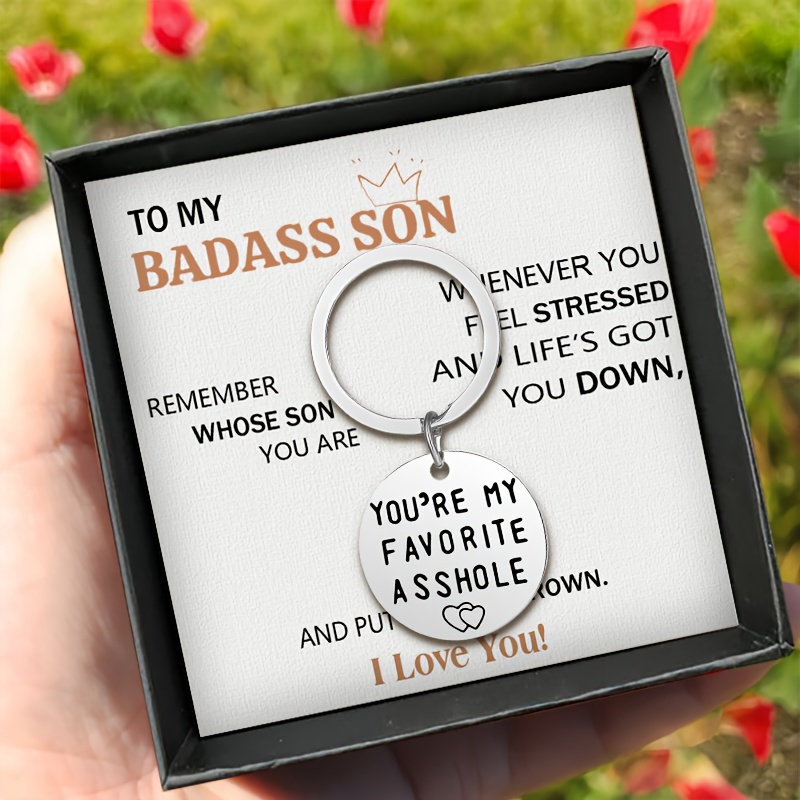 World's Best Son-in-law Tag Keychain Metal Key Chain Ring Birthday Christmas Thanksgiving Gift for Son-in-law,Son Gifts,Temu