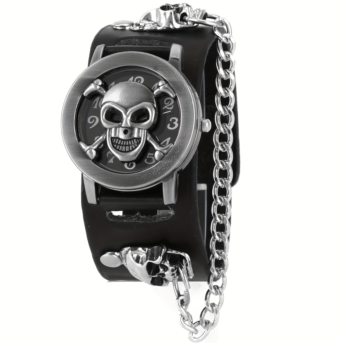 Skull and Crossbones (white) Apple Watch Band 42-44mm