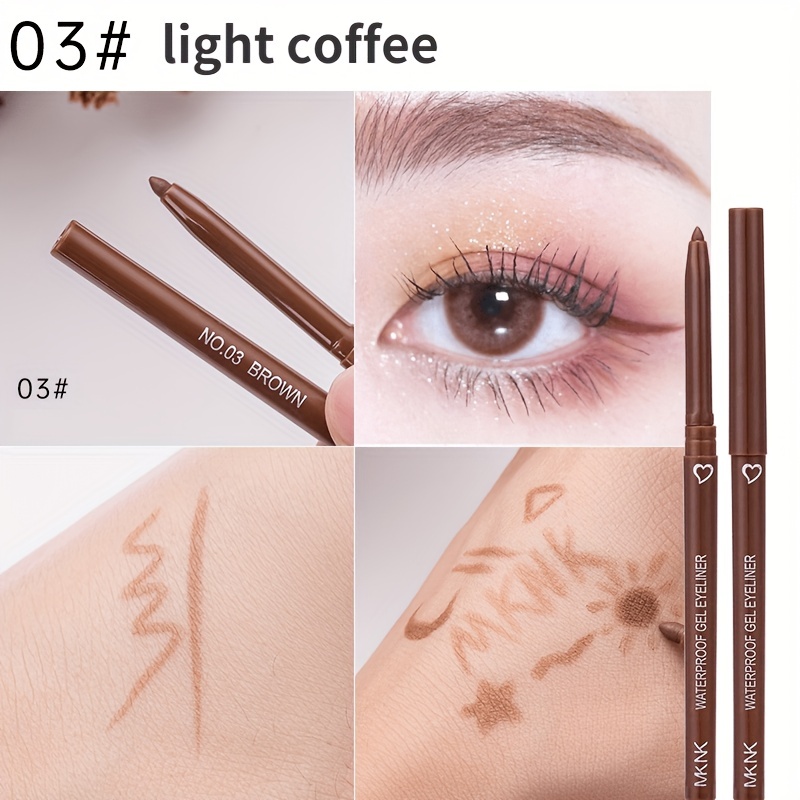 Waterproof Red Brown Eyeliner Pen Matte Long Lasting Makeup