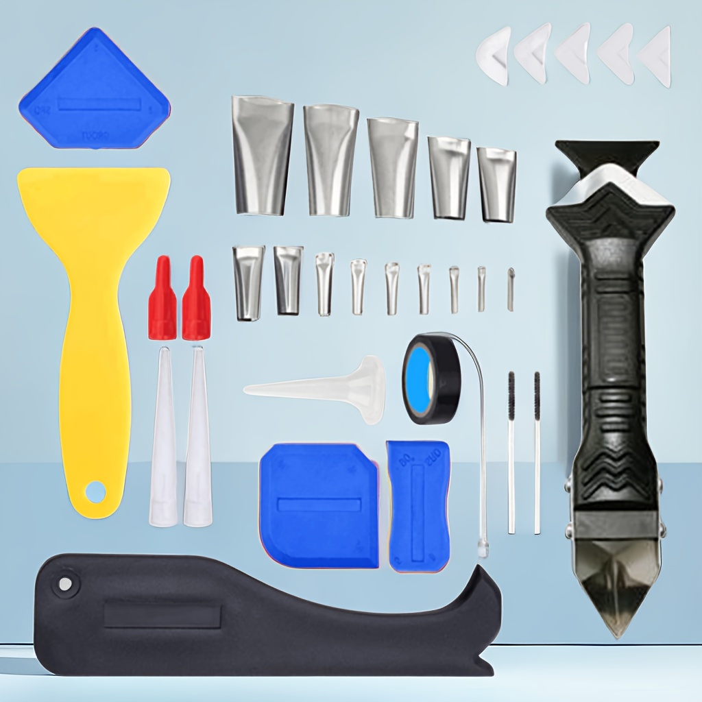 5 in 1 Metal Head Shovel Glue Remover Tool Kit: Silicone - Temu