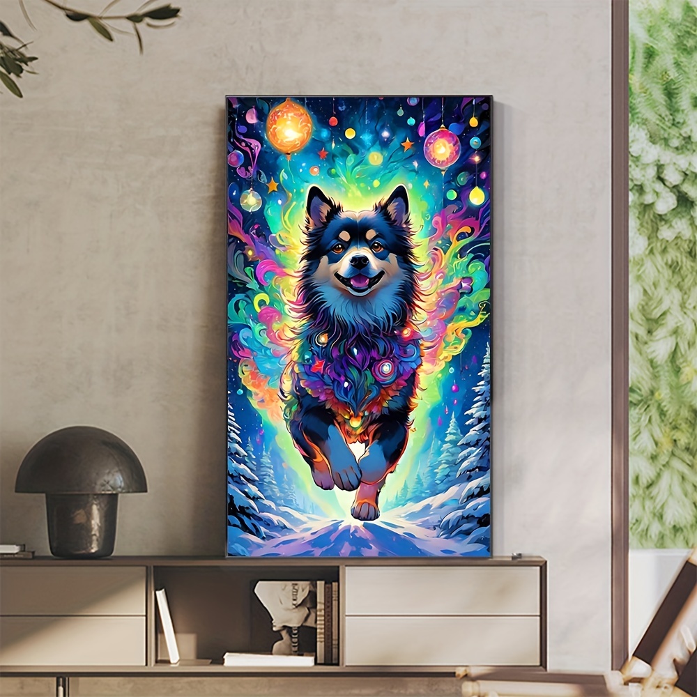 Diamond Painting Dog And Butterfly Design Stylish Embroidery House Wall  Displays
