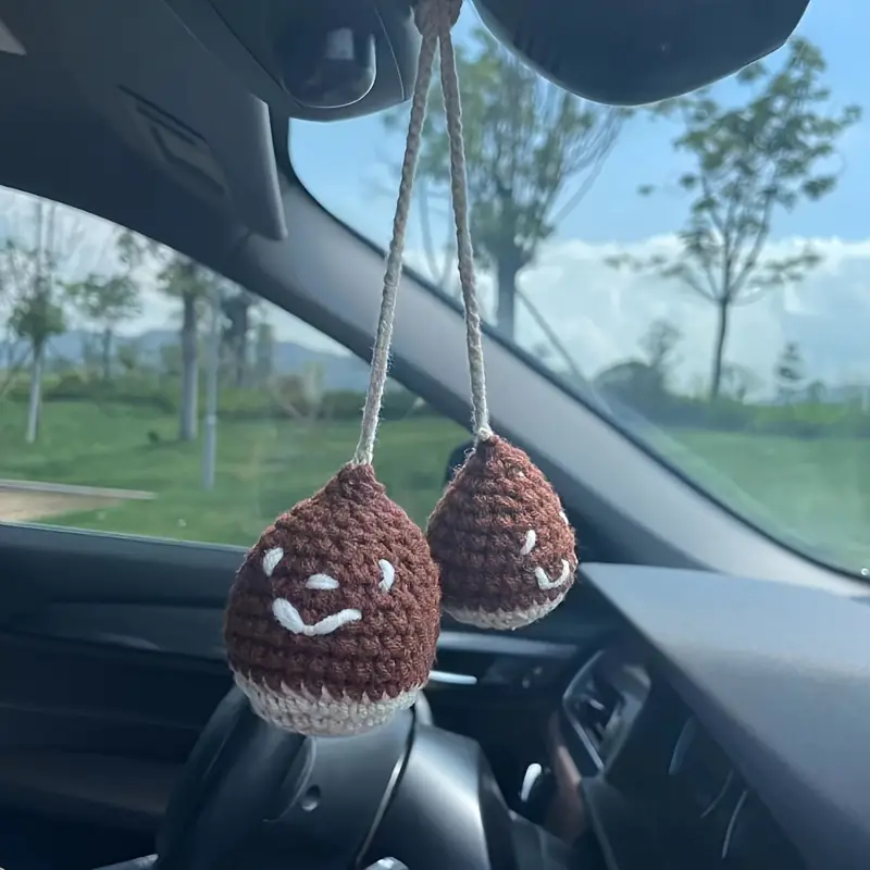 Super Cute Chestnut Brother Unique Hand crocheted Car - Temu
