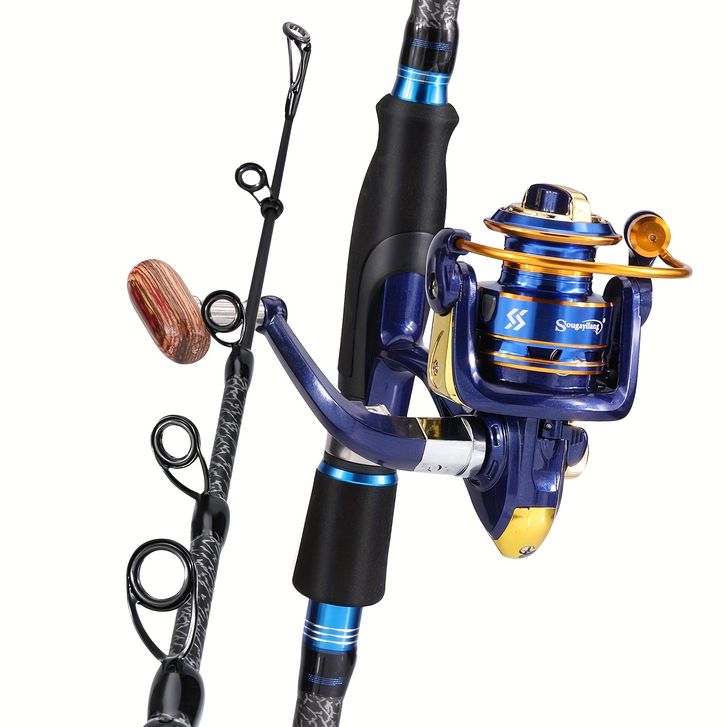  Sougayilang Spinning Fishing Rod Reel Combos,24-Ton Carbon  Fiber Protable Fishing Poles with Spinning Reel for Travel Freshwater  Fishing-1.8M Blue Crown with Bag : Sports & Outdoors