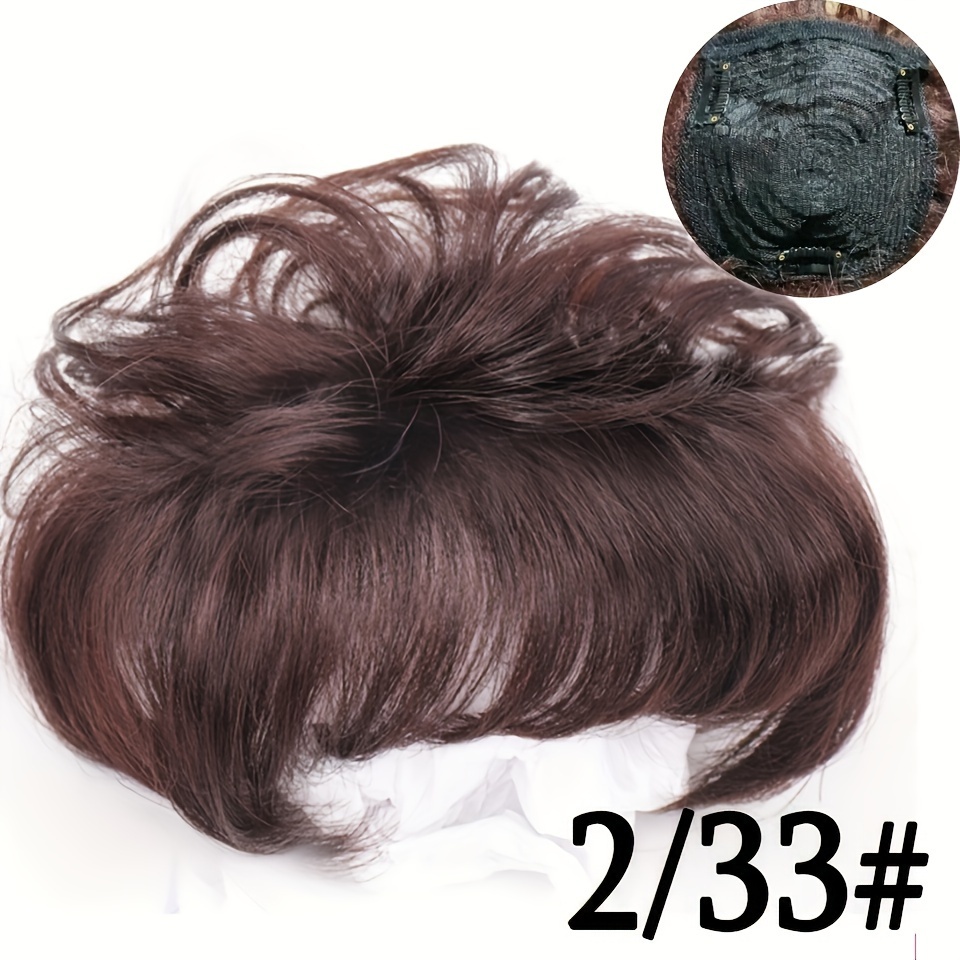 3 Clip Curly Hair Bangs Hair Hairpiece Women Synthetic Temu