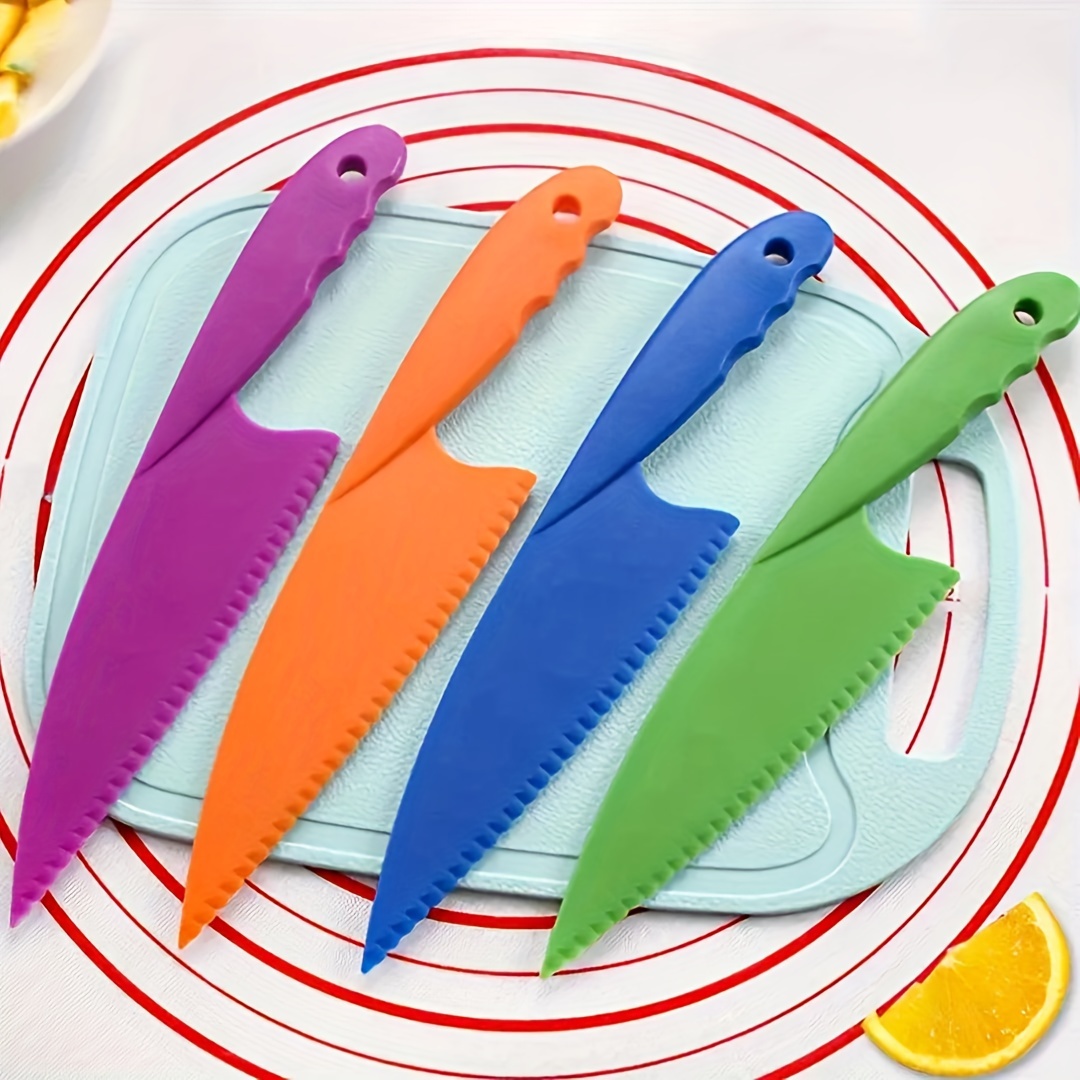 Conjunto de facas infantis com 3 para cozinhar e cortar bolos, frutas e  vegetais perfeitamente seguro para crianças Conjunto de facas infantis para  cozinhar de verdade , Halloween, presentes de Ação de