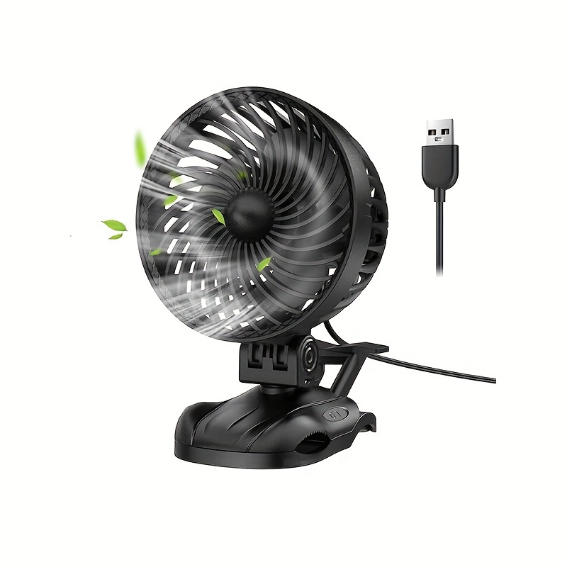 Usb Clip Fan Portable Mini Desk Fan 360 degree Rotation 9 - Temu