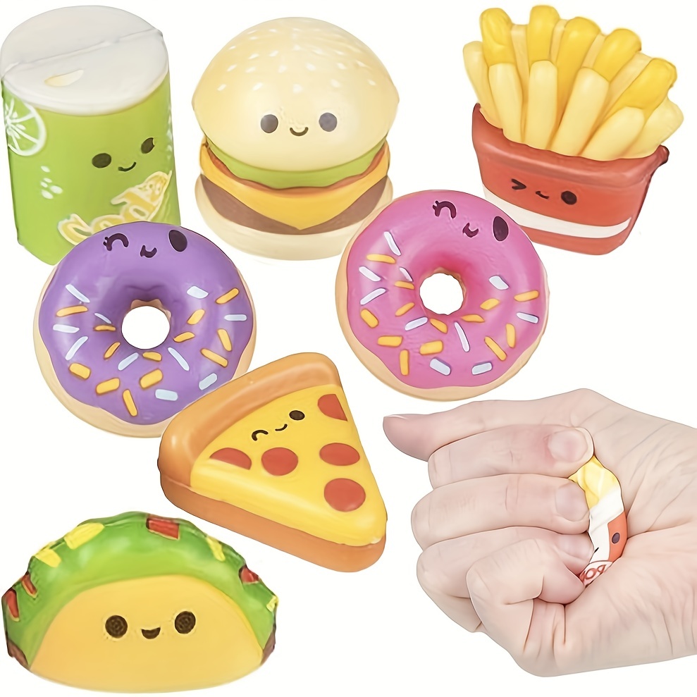 24 Pack Food Squishy Toys for Kids Bulk - Slow Rising (Individually  Wrapped) Small Foam Squishy 1.5-2.25 - Sensory Fidget Toys Treasure Chest  Reward