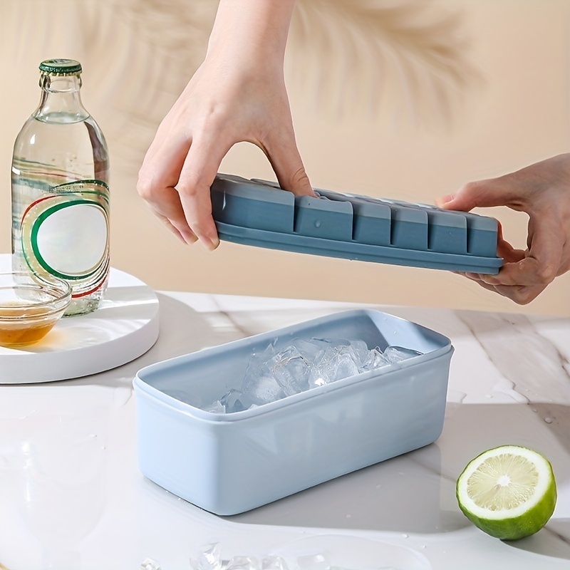 Silicone Square Ice Tray Refrigerator Ice Box Household Reusable