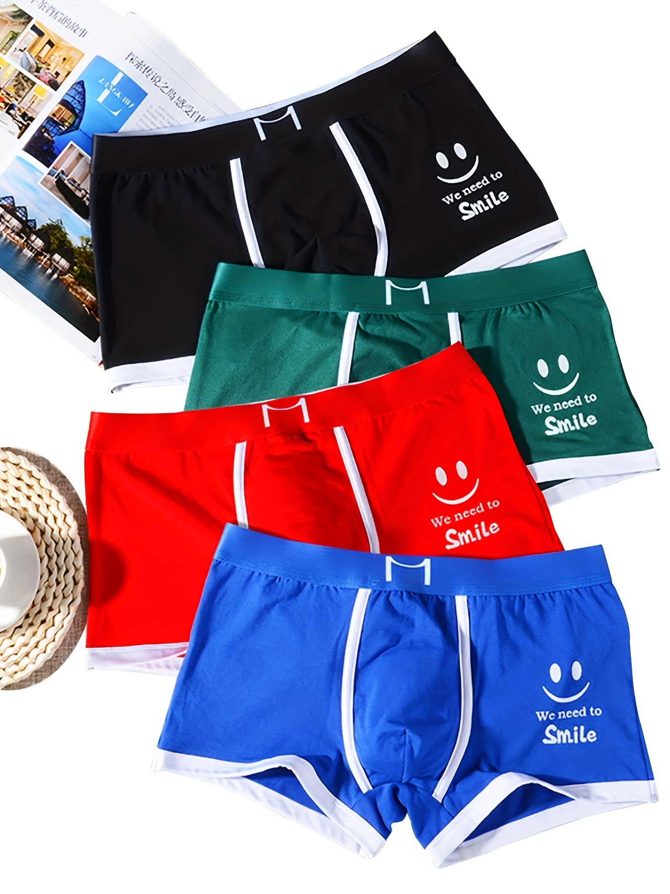 Men's Briefs Plain Color Summer Breathable Underwear - Temu