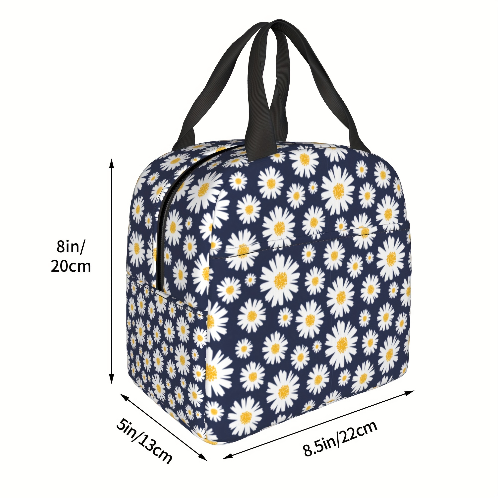 Aesthetic Floral Lunch Box Bag Insulated Bento Pouch - Temu