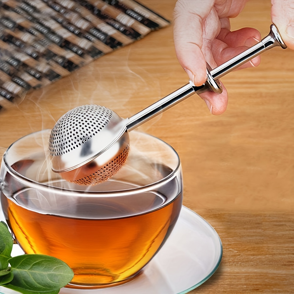 Panier à thé réutilisable en acier inoxydable, filtre à thé à