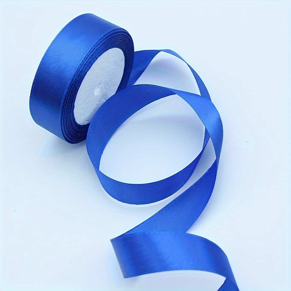  Royal Blue Satin Ribbon for Gift Wrapping 1 inch,25