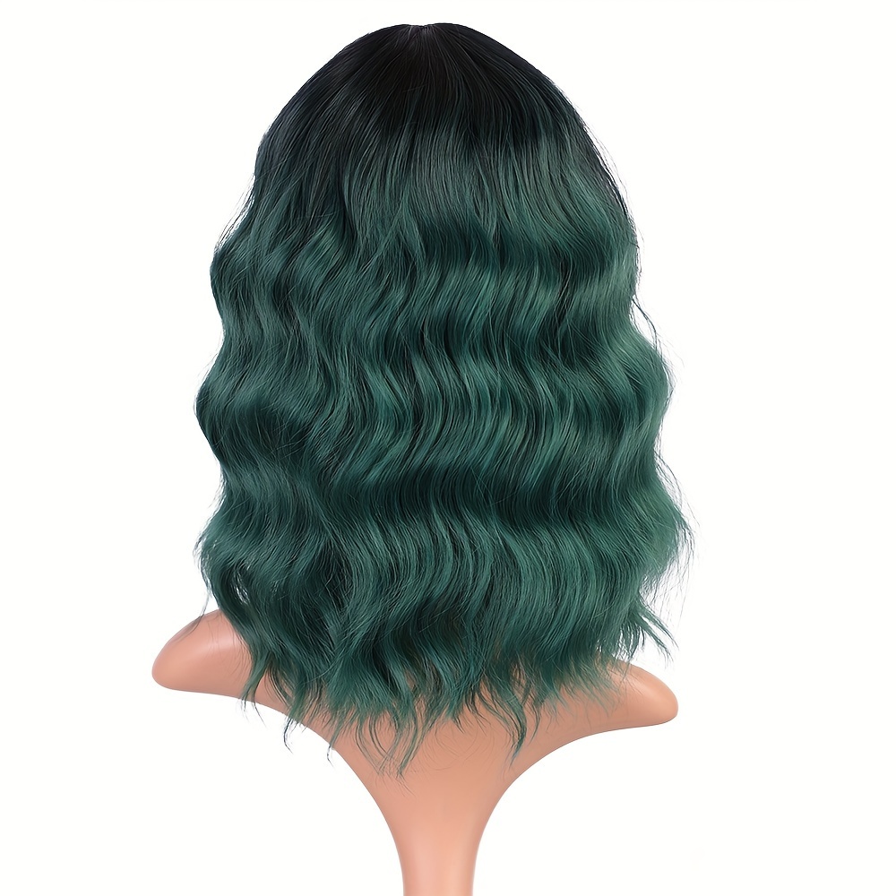 WOXINDA Hair Tie Organizer for Girls Leave in Hair Conditioner Spray  Fashion Synthetic Long Wave Green Color Curly Hair Wig Natural Hair Wigs