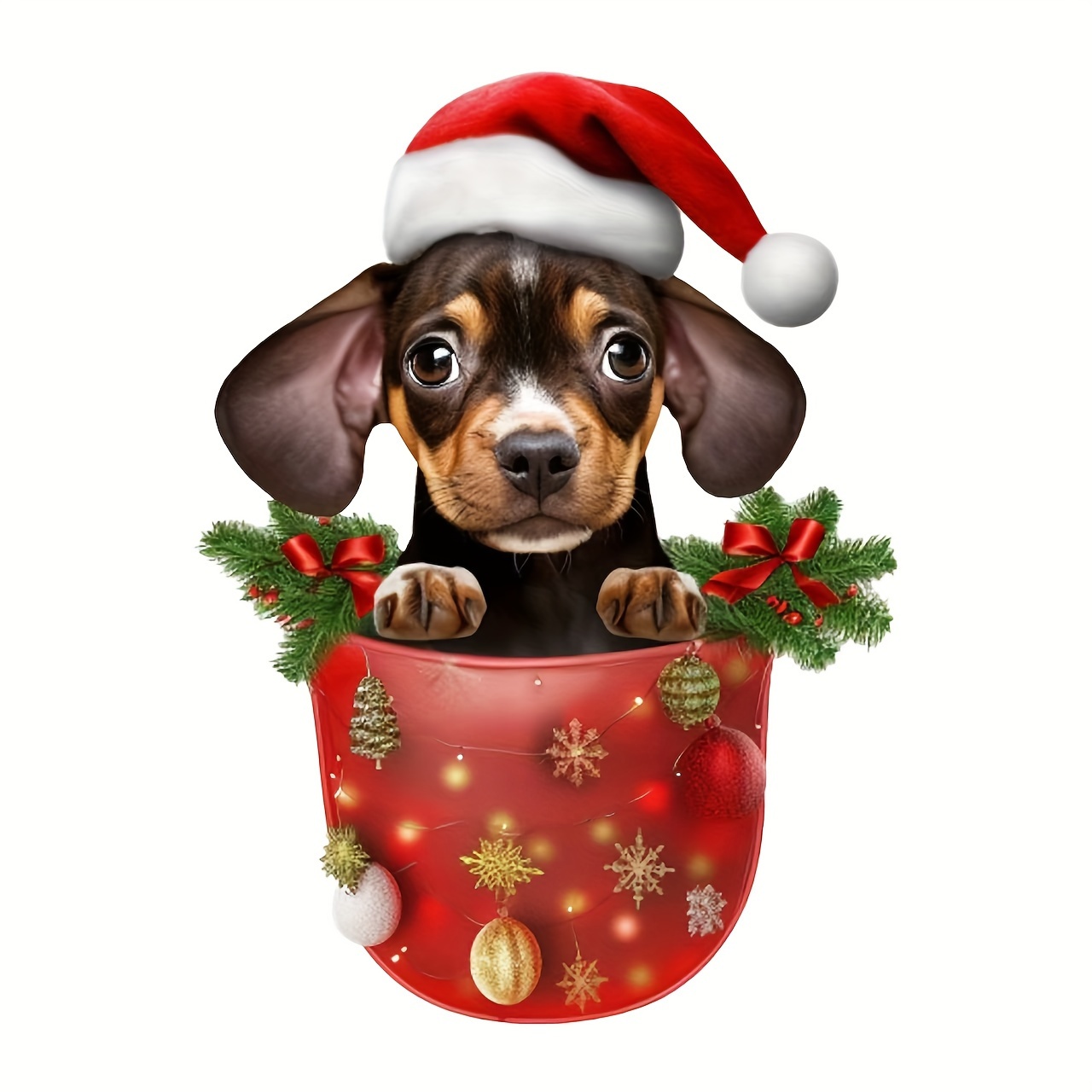 1 Stück Weihnachtlicher Neuer Süßer Hunde acryl deko - Temu Austria