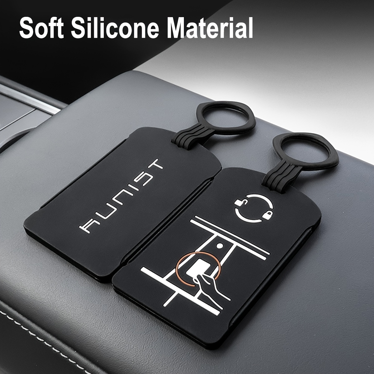 Silicone Key Card Holder Case Compatible Model 3 Model - Temu