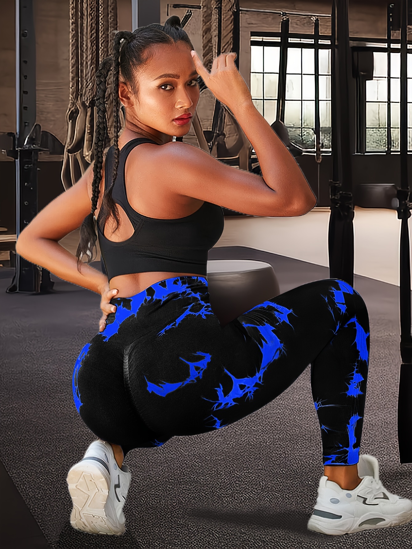 Seamless Yoga Wear Women's Gym Suit High Waist Butt Lift Gym Pants Tie Dye  Sports Tank Top Running Shorts - The Little Connection