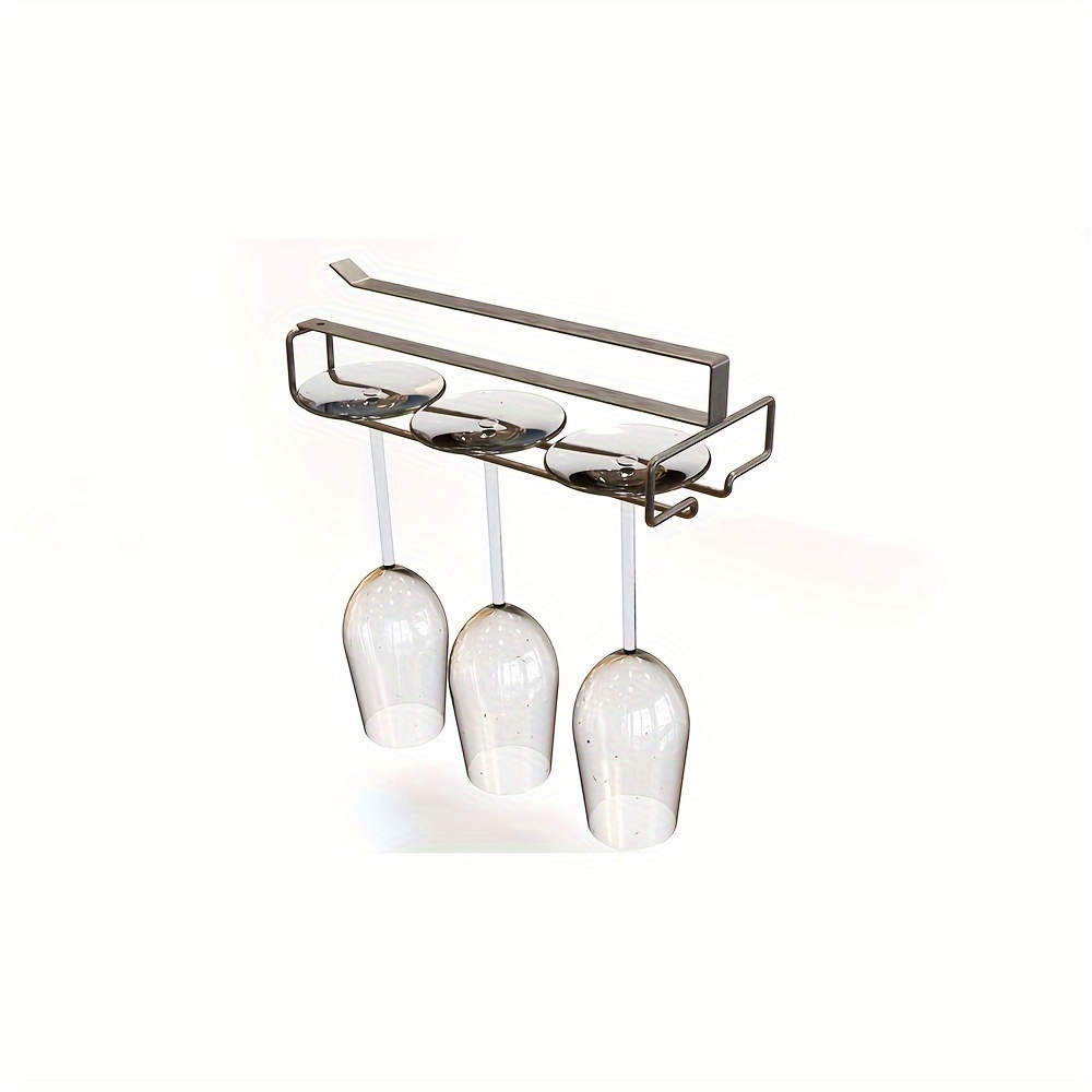 Metal Wine Glass Holder & Wine Bottle Rack for Kitchen and Bar