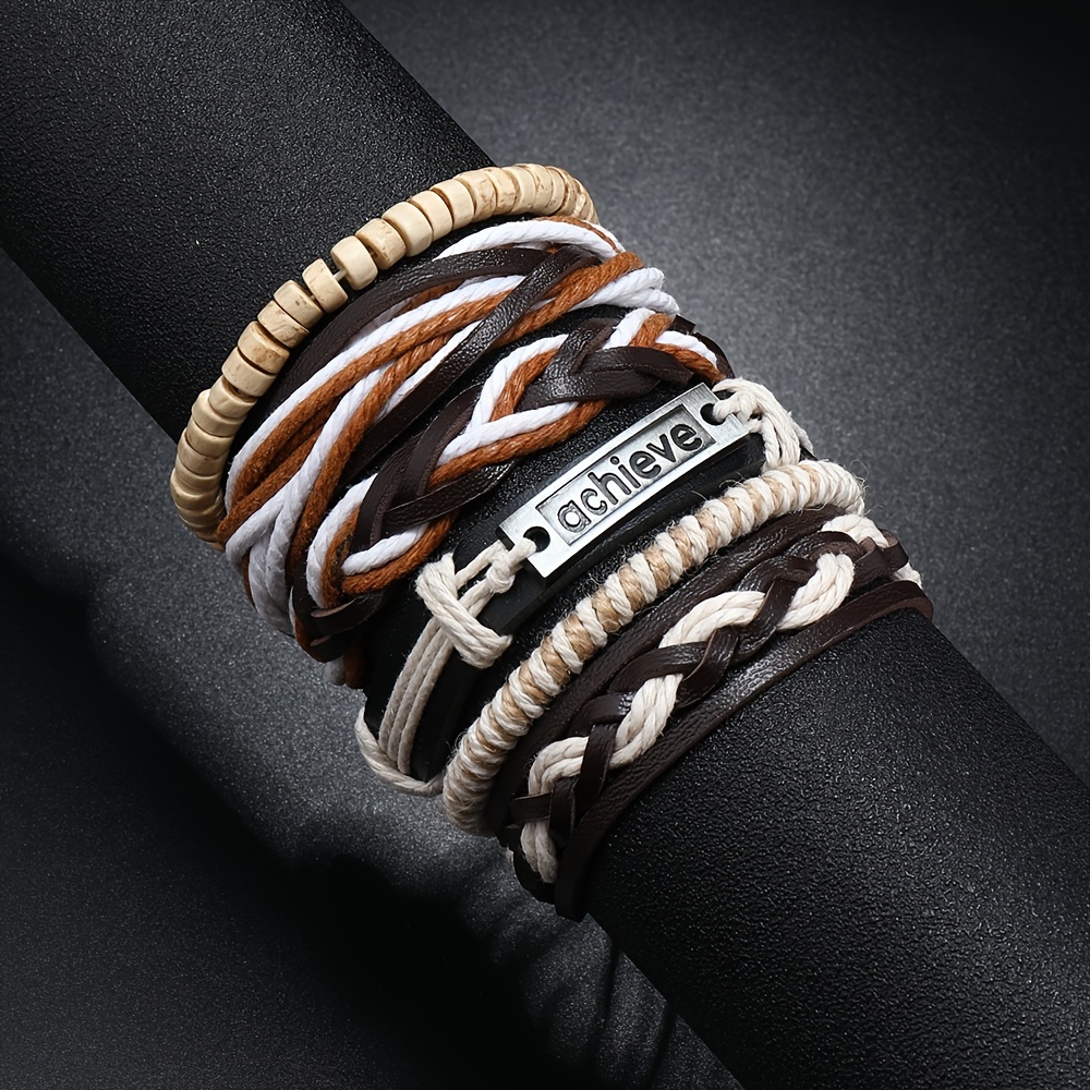 Leather on sale nameplate bracelet